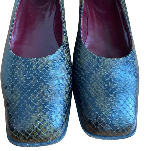 Magli Classic Animal Print Snakeskin Pump Shoe Size 40 / 9-9.5 - Picture 9 of 9